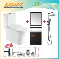 Sorento Bathroom One Piece Design Toilet Bowl WC Bathroom Stainless Steel Cabinet Package SRTWC8318-