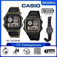 CASIO Illuminator Men's Digital Watch AE-1200WHB-1B / AE-1200WHB-3B / AE-1200WHB-1 / AE-1200WHB-3 / 