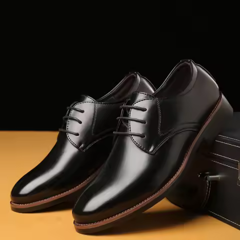 Shoes Mens Formal Leather Mens Business Formal Casual Leather Shoes British Korean Style Pointed Toe