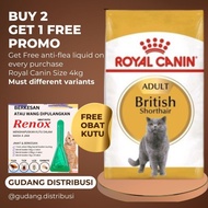 Royal Canin British Short hair Adult 4 kg 100% original makanan Kucing 4kg