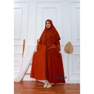 Baju Gamis Wanita Modern Set Syari Syarifah Set Hijab Escala Shakila