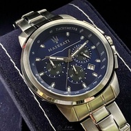 MASERATI手錶,編號R8873621002,42mm銀錶殼,銀色錶帶款