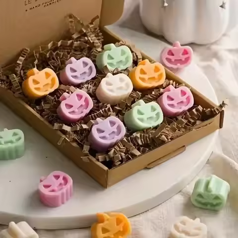 Halloween Pumpkin Chocolate Mold, Pumpkin Candy Silicone Molds for Cake, Cupcakes, Jelly, Cookies Ha