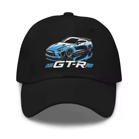 R35 GTR Dad Hat – Japanese Tuner JDM Racing Car Cap for Skyline Fans