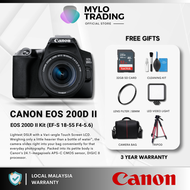 (READY STOCK) - Canon EOS 200D Mark II & 200D II Kit 18-55 F4-5.6 IS STM DSLR Camera - Canon Malaysi