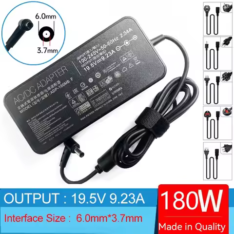 19.5V 9.23A Laptop AC Adapter Charger for Asus TUF FX505GE FX705DU FX505 FX705 FX705GM-BI7N5 G750JW-