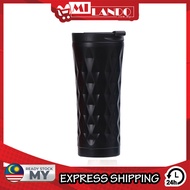 (500ml) MILANDO Coffee Tumbler Diamond Shape Mug Drinking Water Bottle Thermos Stainless Steel Vacuu