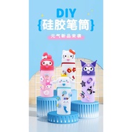 DIY Silicone Pencil Case for Girls Cartoon Character Girls