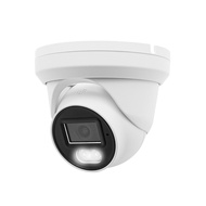 Hikvision/Uniview Compatible 4MP Full Color Night Vision PoE IP Turret Dome Camera, 2.8mm Wide Angle