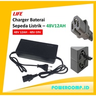 LIFE 48V 12AH Rechargeable Lead Acid Battery Charger 48V 12AH DC 48V-59V 1.8A Battery Charger for El