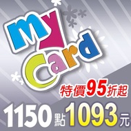 SOFTWORLD 智冠科技 MyCard 1150點 點數卡 (95折起) -數位下載版