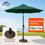 TopStyle Tenda Payung Payung Jualan 270CM Pantai Outdoor Umbrella UV Perlindungan Kain