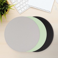 GOOJODOQ Round Mouse Pad Single-sided Solid Color Computer Office Game Table Pad Non-slip Mouse Pad 