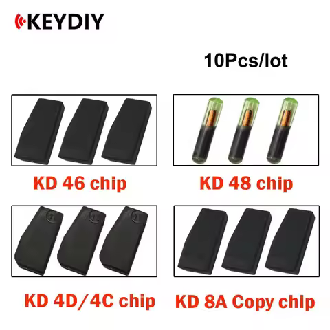 10pcs KD Super Chip Chip KD 4D/4D KD 48 KD 46 Copy Transponder for KEYDIY KDX2 Key Programme Car Key