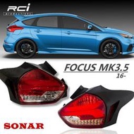 【現貨】FOCUS MK3.5 導光式樣 LED 尾燈組 跑馬 動態方向燈 LED倒車燈 台灣製 一年保固