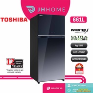 Toshiba 2 Door Duo Hybrid Inverter Refrigerator (661L) GR-AG66MA(GG)
