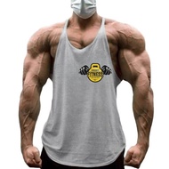 Gym Workout Sleeveless Workout Shirt Stringer Vest Men's Bodybuilding Clothing Sportswear Vest Muscl