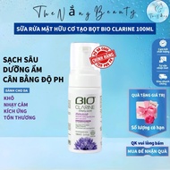 BIO Clarine Organic Foaming Cleanser 100ml BE89 Gentle Deep Cleansing Moisturizing TheNang Skin