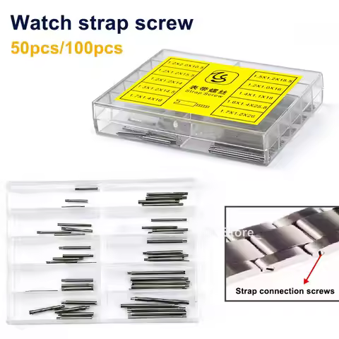 1 Box 10 Sizes Bracelet Screws for Rolex Watch Strap Screw for Oyster Submarine Perpetual Dive Band 