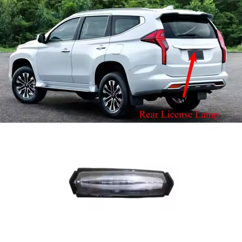 1 Piece Rear License Lamp for Pajero Sport KH KS 2007-2017 Rear License Light with s for Montero Spo