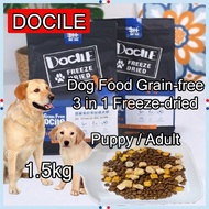 PETSEA DOCILE Dog Food Grain Free 1.5kg 豆柴狗粮 蛋黄冻干 凍幹狗粮 狗粮冻干 冻干狗粮 豆柴冻干狗粮 凍幹鸭肉 Freeze Dried 无谷狗粮 幼犬狗粮 