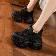 Red Daddy Shoes Women Casual Shoes Rhinestone Thick-Soled Inner Heightening Women's Shoes