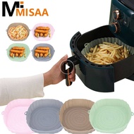 Silicone Air Fryers Tray Reusable Fried Chicken Airfryer Oven Baking Tray Kitchen Pizza Basket Mat Fryer Pot Baking Tool