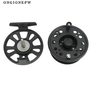 ONGIONEPW Fly Fishing Reel4, 7/8 Plastic Fly Reel, Durable Black Lightweight Baitcasting Reel Lakes 