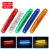 1 pieces 9 LED Car Truck Side Warning Light Signal Lamp 12-24V Waterproof Auto Trailer Van Night Warning Lights