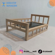 Divan Type Knitting Bed - DIY - Cats Wall - Cat Playground