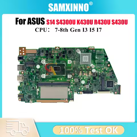 X430UN Laptop Motherboard For ASUS VivoBook S14 K430U X430U X430UA S4300U X430UN R430U V430U S430U M
