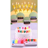 Cake Candle Cake Decoration Happy Birthday Letter / Spiral / 3D Shape Number Candle 生日蜡烛