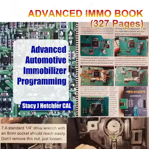 Advanced IMMO BOOK Automotive Immobilizer Programming Ebook 327 Pages PDF Check/Diagnose/Repair Car 