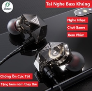 Tai nghe nhét tai QKZ AK2 Pro 2023 Âm bass mạnh mẽ chất lượng âm thanh HD nghe nhạc chơi game có mic