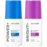 Deoxide Deodorant Roll On BRIGHT+ - Brightens Underarms, Reduces Sweat, and Neutralizes Odor