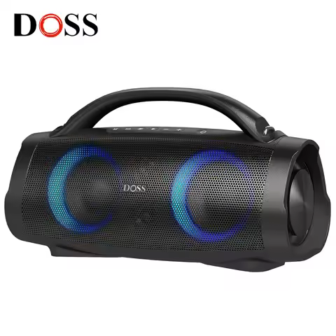 DOSS Portable Bluetooth Speaker Powerful 100W Stereo Sound Bass Subwoofer Sound Box TWS IPX6 Waterpr