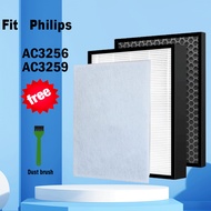 Fits Philips AC3256 AC3259 FY3432 FY3433 Compatible Replacement Hepa Filter and Carbon Filter
