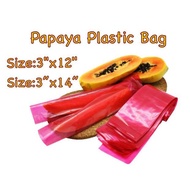 [ 3"x 12"] & [ 3"x 14"] Papaya Plastic Bag / Plastic Buah Betik / PE Papaya Plastic Bag 木瓜袋 (1KG+ -/