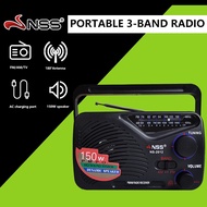 (Buy one get one free) (Free Gift: Cha)NSS radio fm/am Rechargeable Handheld Radio Electric Dual Pow