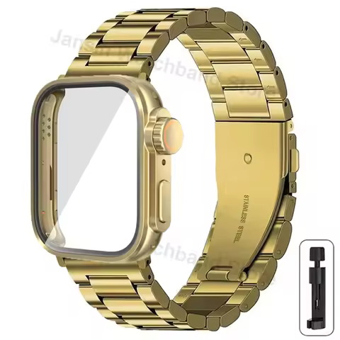Stainless Steel Strap+Ultra Case for Huawei Watch Fit 3 Cases Metal Band for Huawei Watch Fit3 Watch