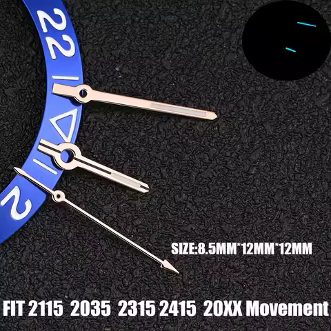 2115 Hands 2035 Hands 2315 Hands 2415 HandGreen Luminous Silver Watch Replacement Parts Watches Poin