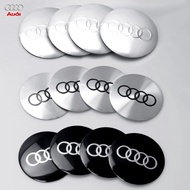 4pcs Aluminum 56/65mm Wheel Hub Cap Sticker Car Emblem Badge Decoration for Audi SLINE A3 A4 A6 C7 A