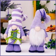 Spring Gnome Decor Gnome Plush Purple Lavender Gnomes Unique Decorations With Spring Charm Soft Text