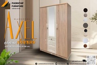 ตู้เสื้อผ้า รุ่น เอกเซล "Axel" Size : W120 *D50 * H190 cm. (ประกอบสำเร็จ)
