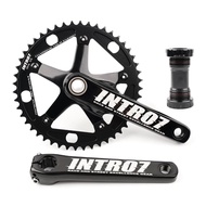 INTRO7 Alumniun Alloy Crankset Fixed Gear Crank 48T 165mm BCD144 Single Speed TRACK BIKE crankset bi