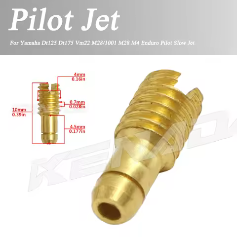 1pcs Carburetor Pilot Slow Jet VM20 M28/1001 VM26-606 #15-#45 M4 For DT125 DT175 MX175 Banshee 350 Y