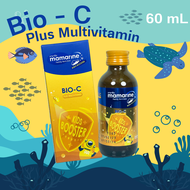 มามารีน บูสเตอร์ สีส้ม Mamarine Bio C มามารีน MAMARINE KIDS BOOSTER BIO-C PLUS MULTIVITAMIN 60 ml 1 ขวด วิตามินซี วิตามินเด็ก