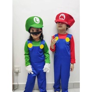 Super Mario Costume Kids Anime Cosplay Costume Mario Performance Costume