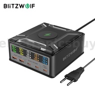 BlitzWolf® BW-S28 260W 5-Port USB PD Digital Display 140W PD3.1 PPS Fast Charger 2USB-A+3USB-C with 