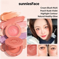Sunnies Face Airblush Cream Blush Matte Finish Natural Nude Multi-Use Cheek Tint